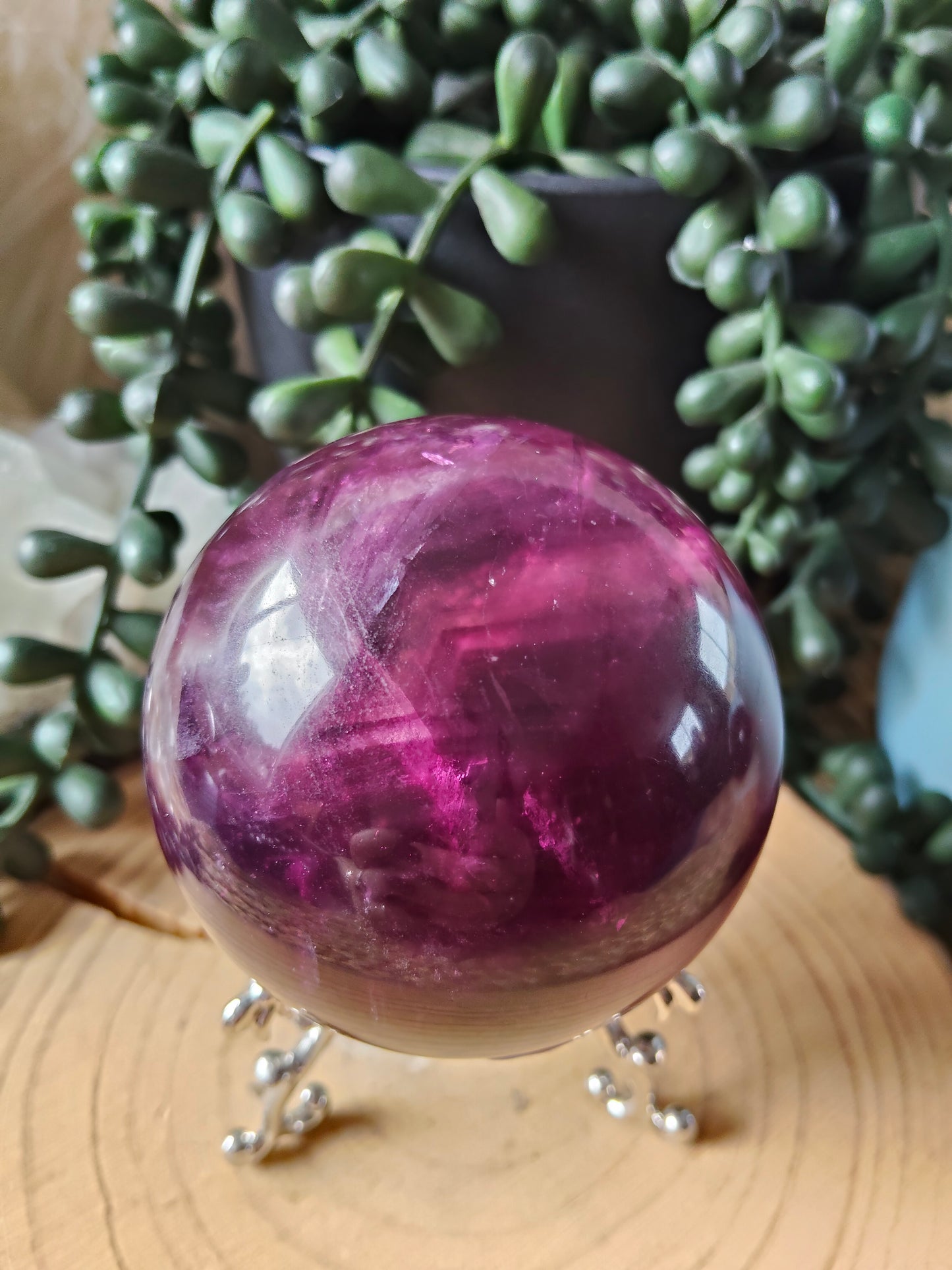 Gorgeous Purple/Pink Fluorite Spheres