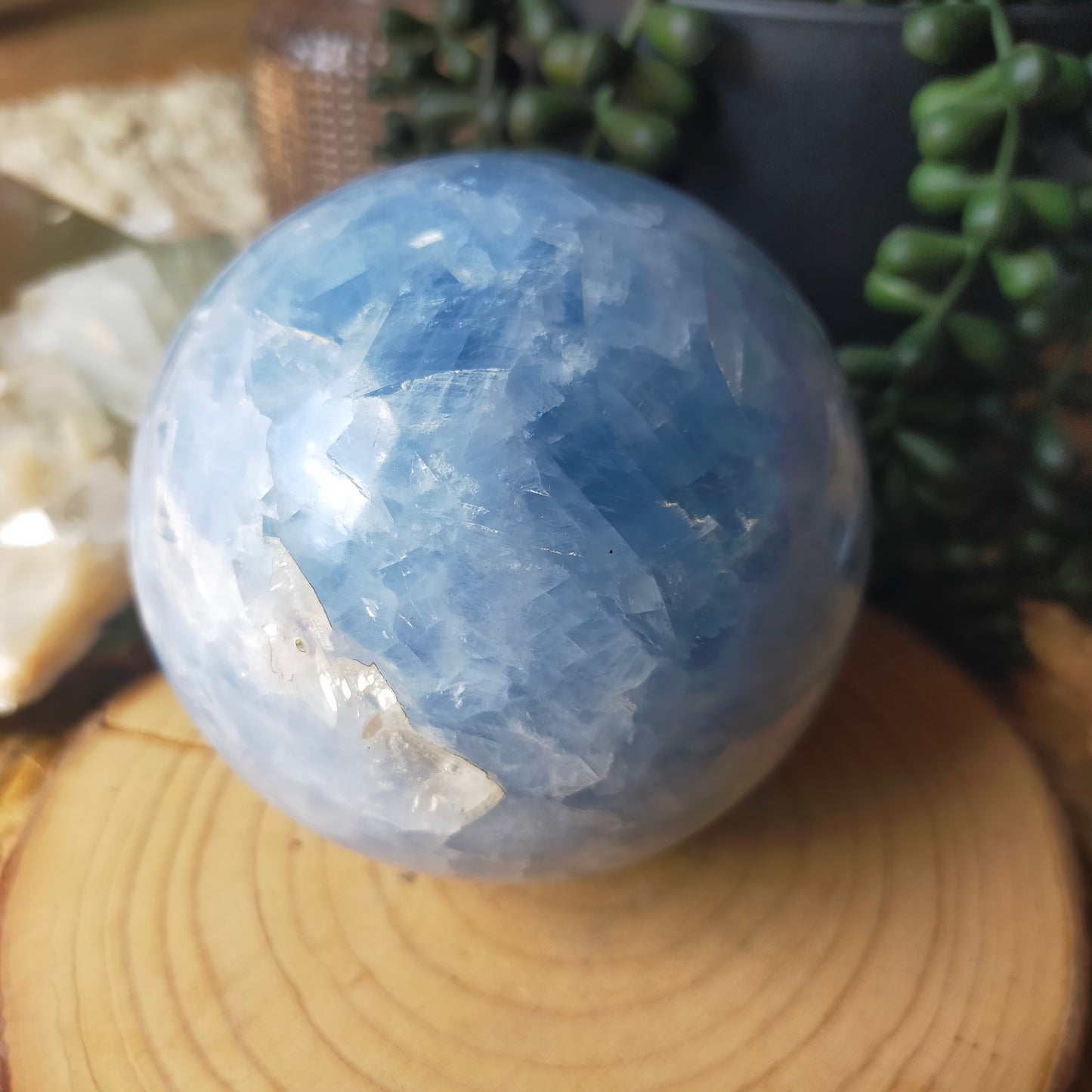 Blue Calcite Sphere