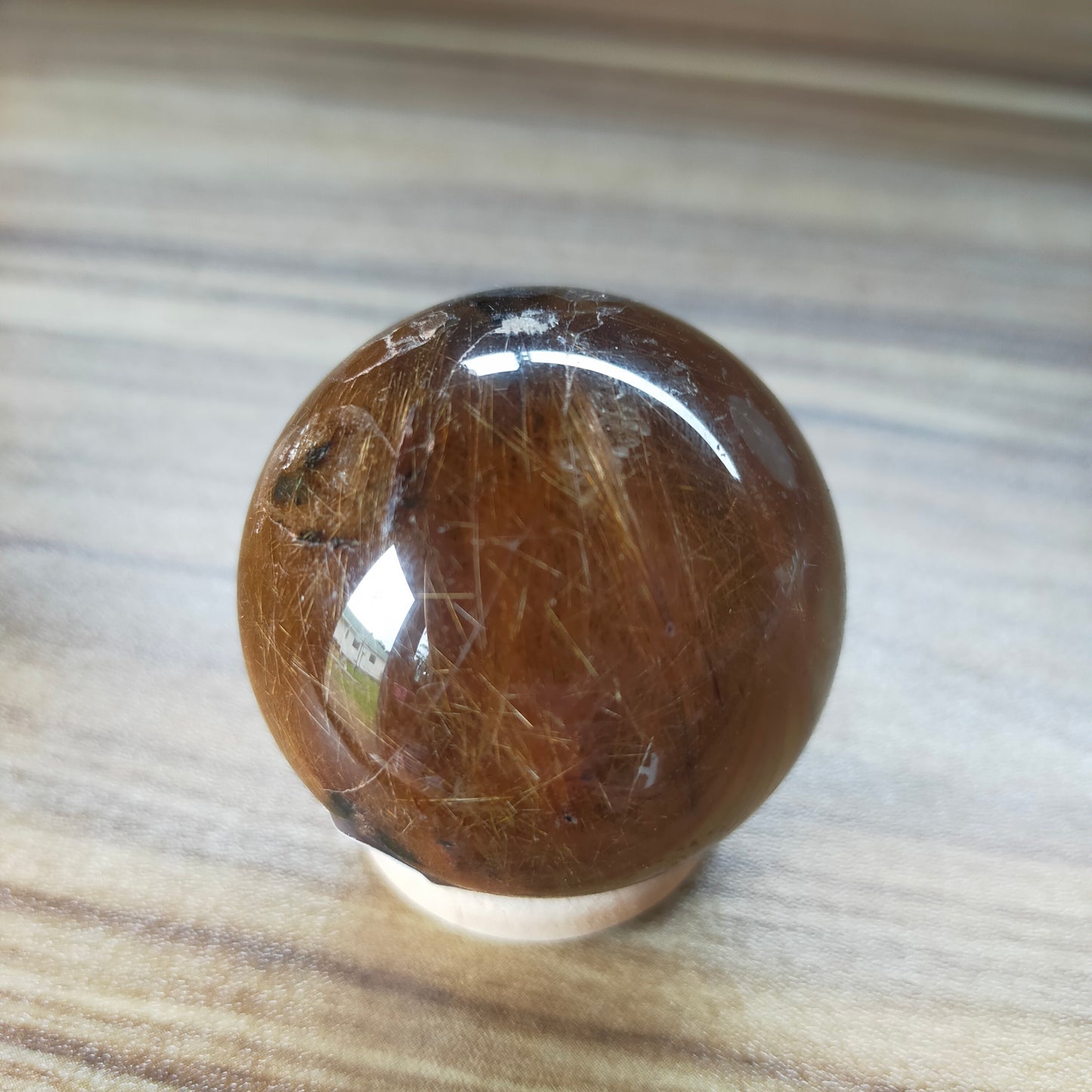Golden Rutile Quartz Sphere