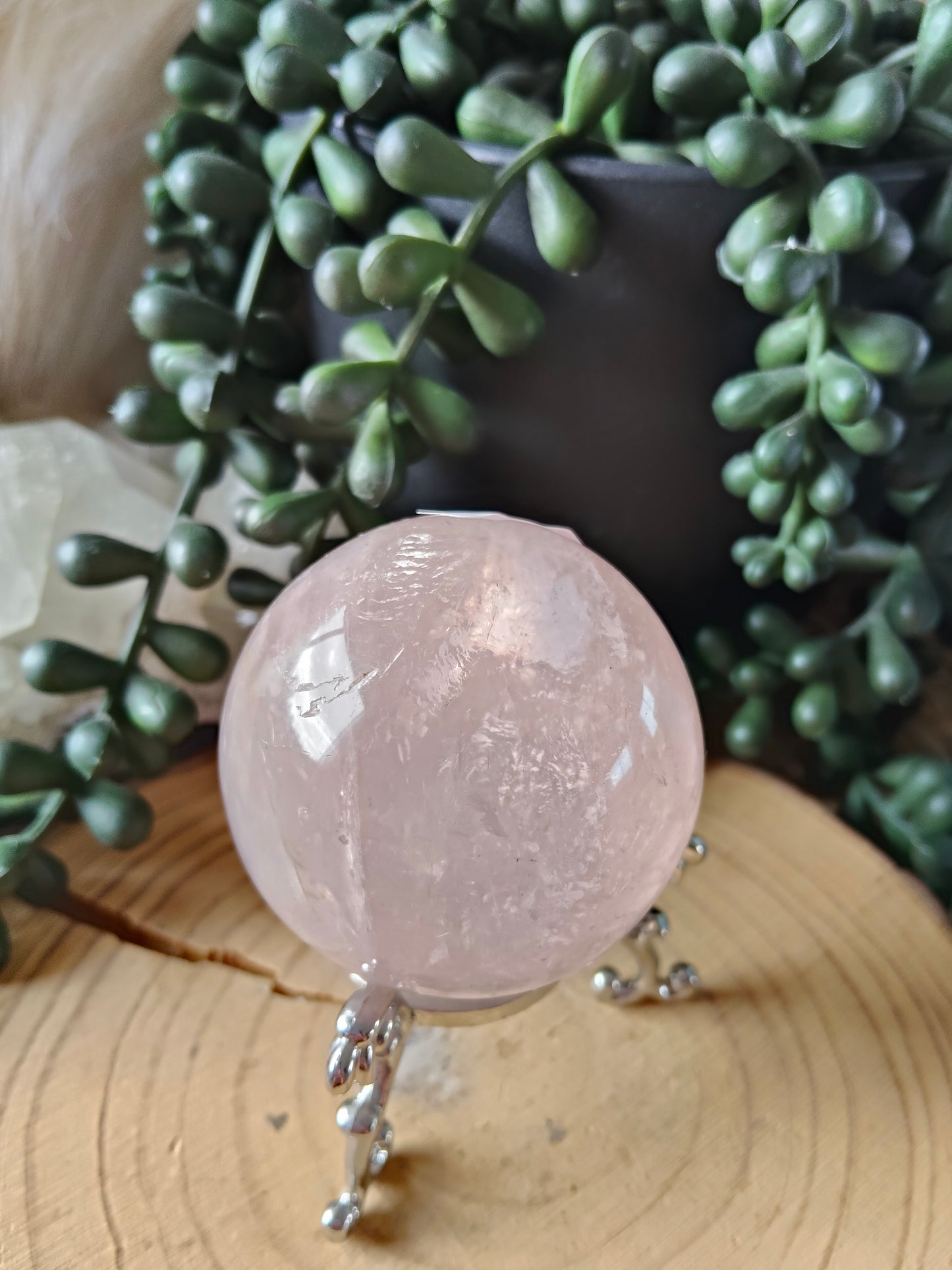 Asterism Rose Quartz Spheres