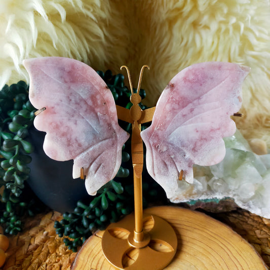 Pink Amethyst Butterfly Wings