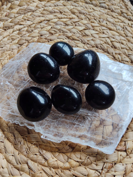 Black Obsidian Tumbles