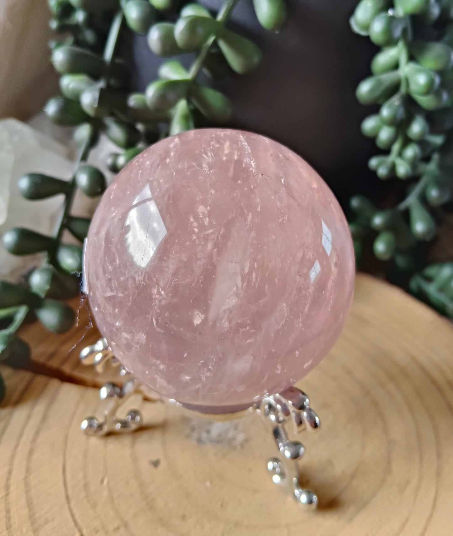 Asterism Rose Quartz Spheres