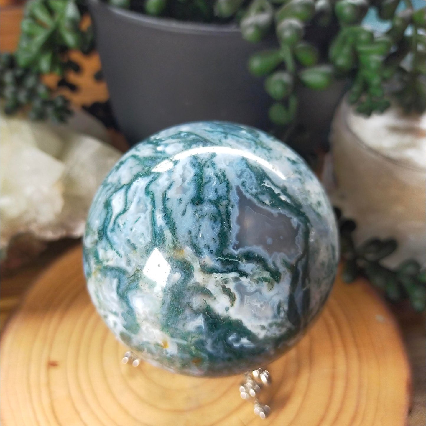 Moss Agate Sphere