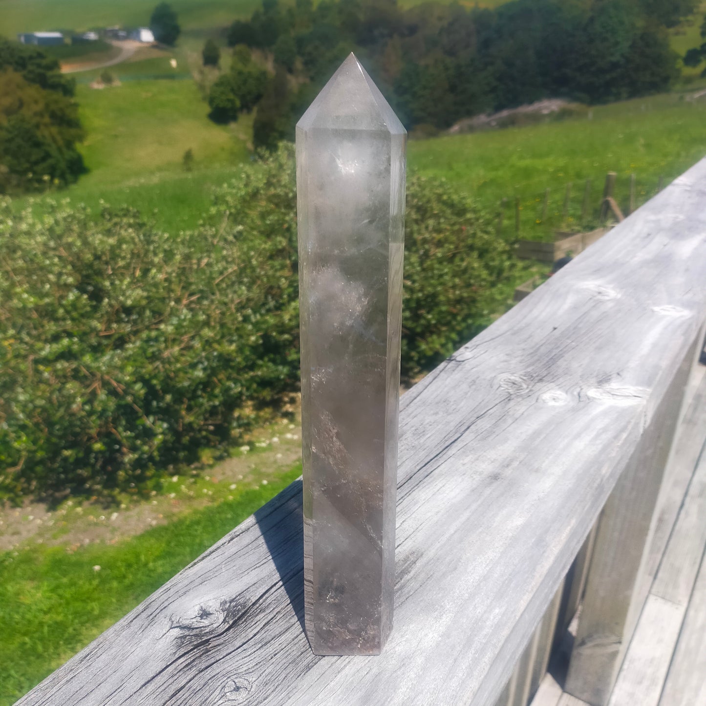 Large Smokey Quartz Tower