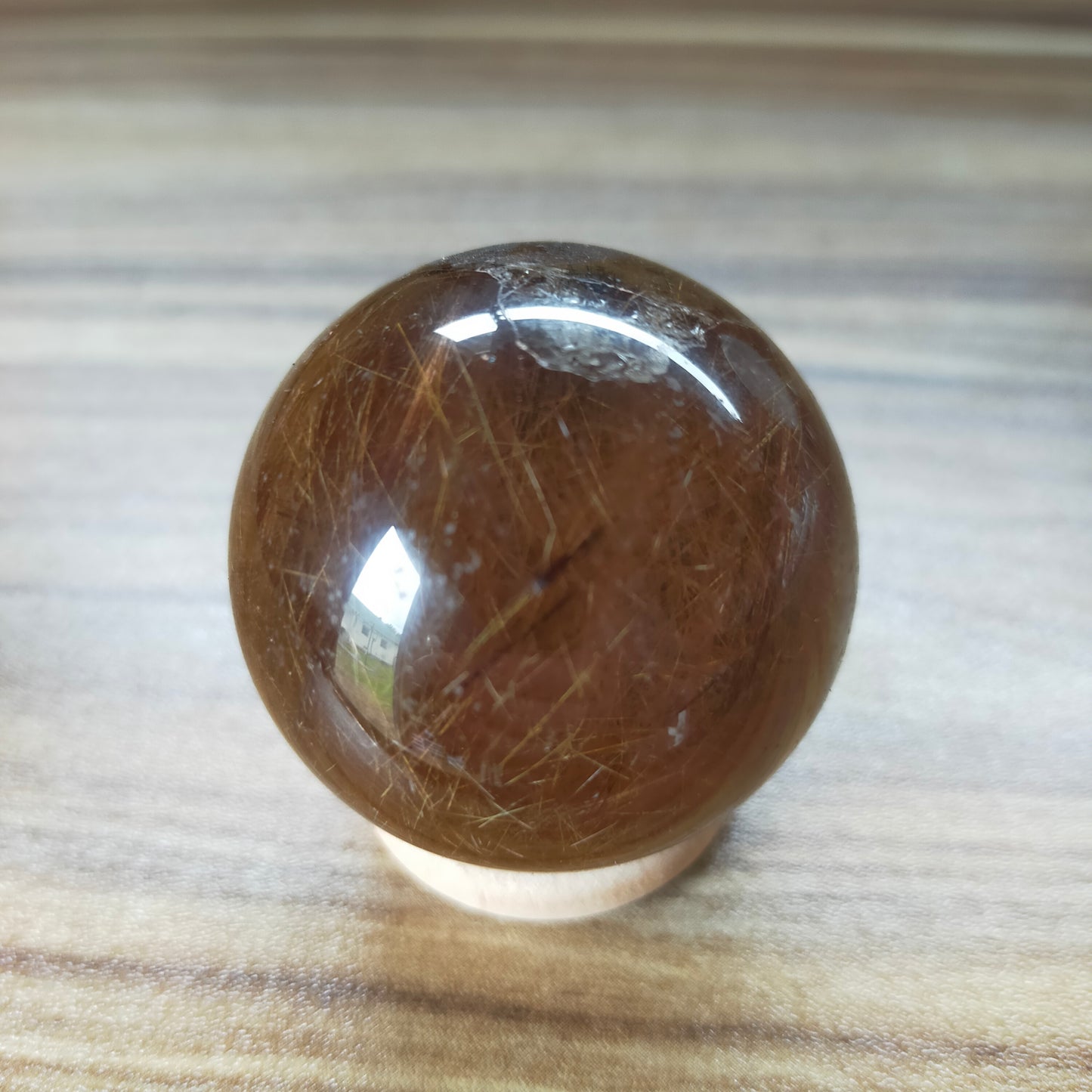 Golden Rutile Quartz Sphere