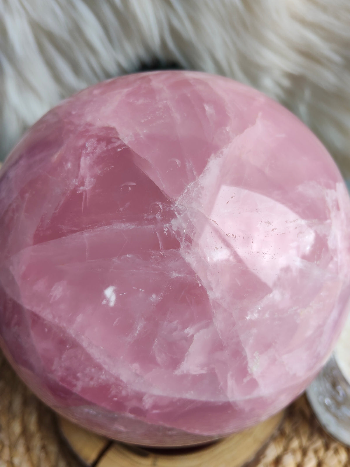 Large Rose Quartz Sphere