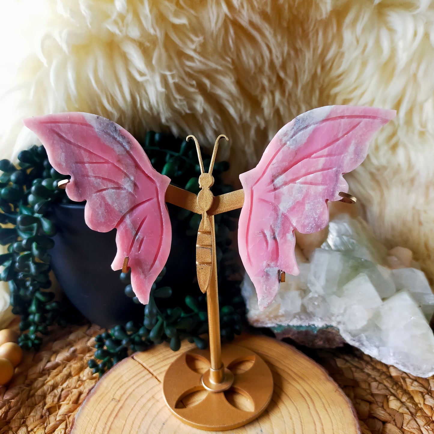 Pink Opal Butterfly Wings