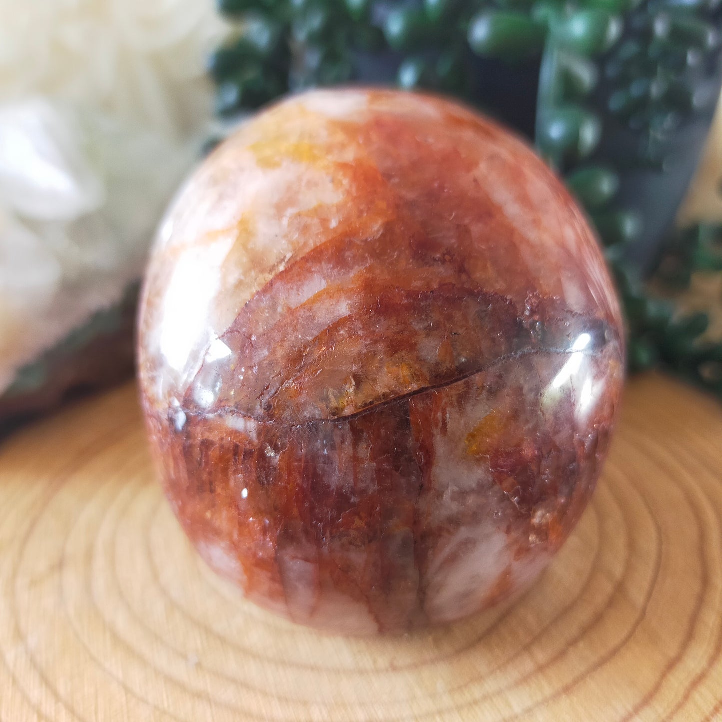 Fire Quartz Skull