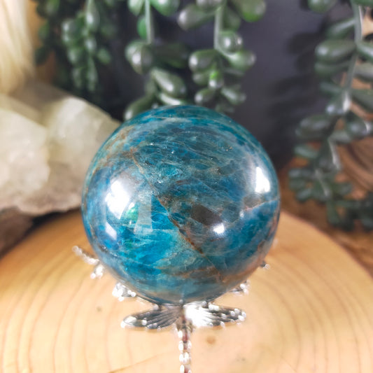 Blue Apatite Sphere