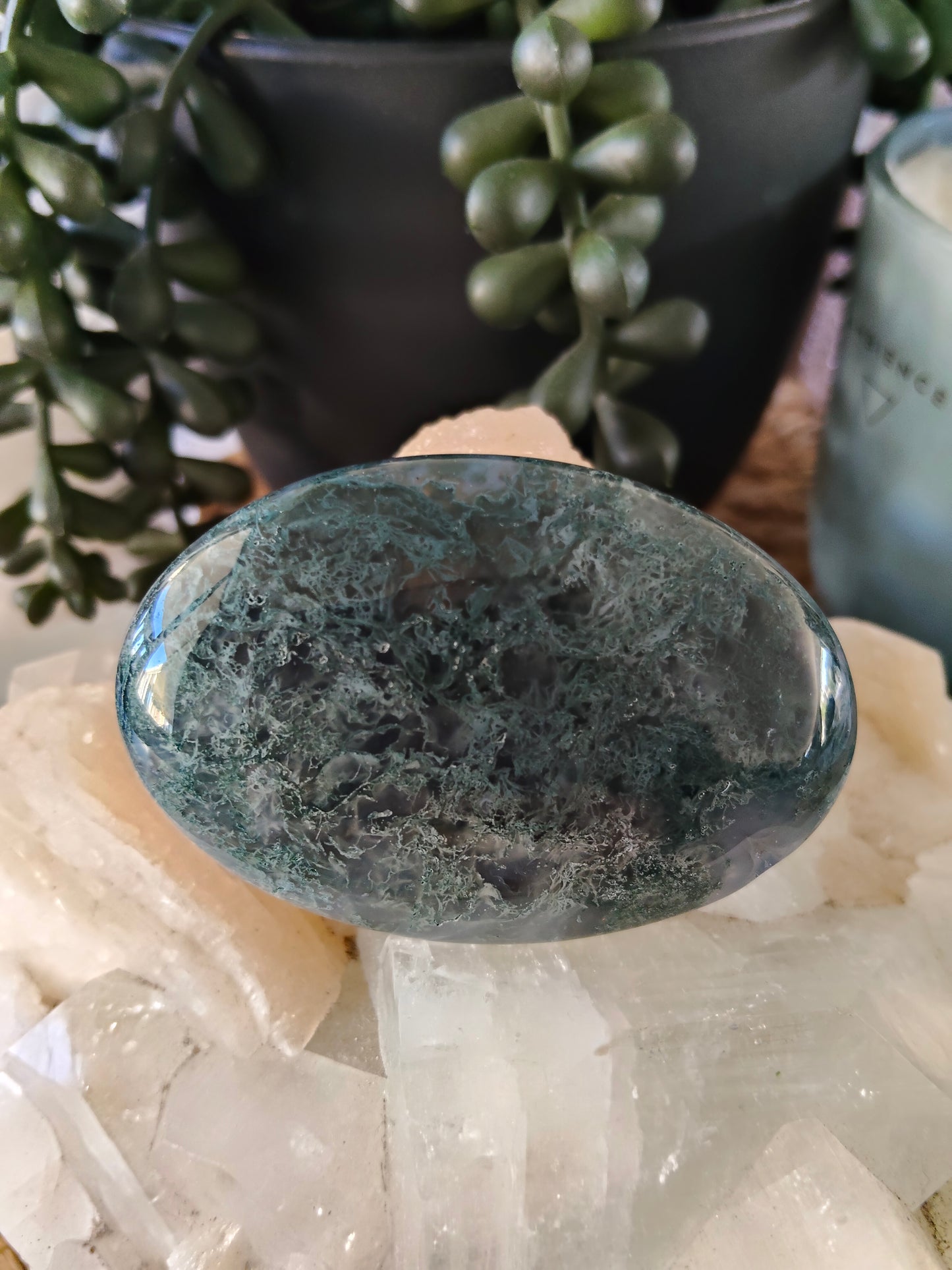Moss Agate Palmstone