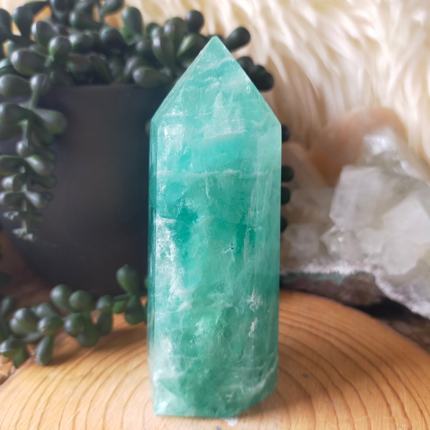 Green Fluorite Point