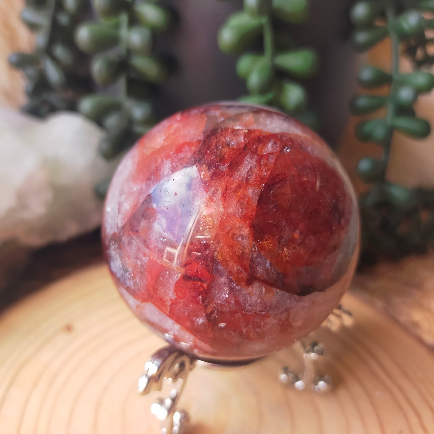 Fire Quartz Sphere