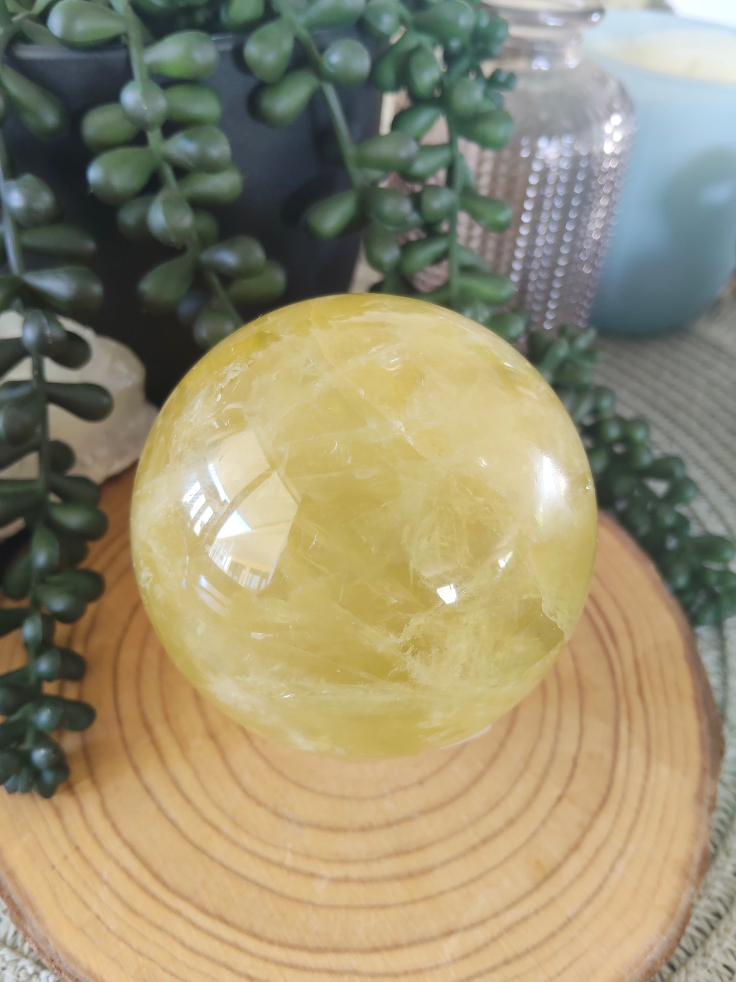 Lemon Quartz Sphere