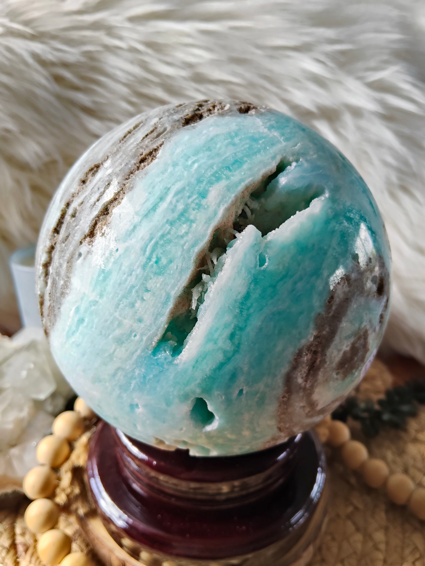 Large Hemimorphite Sphere