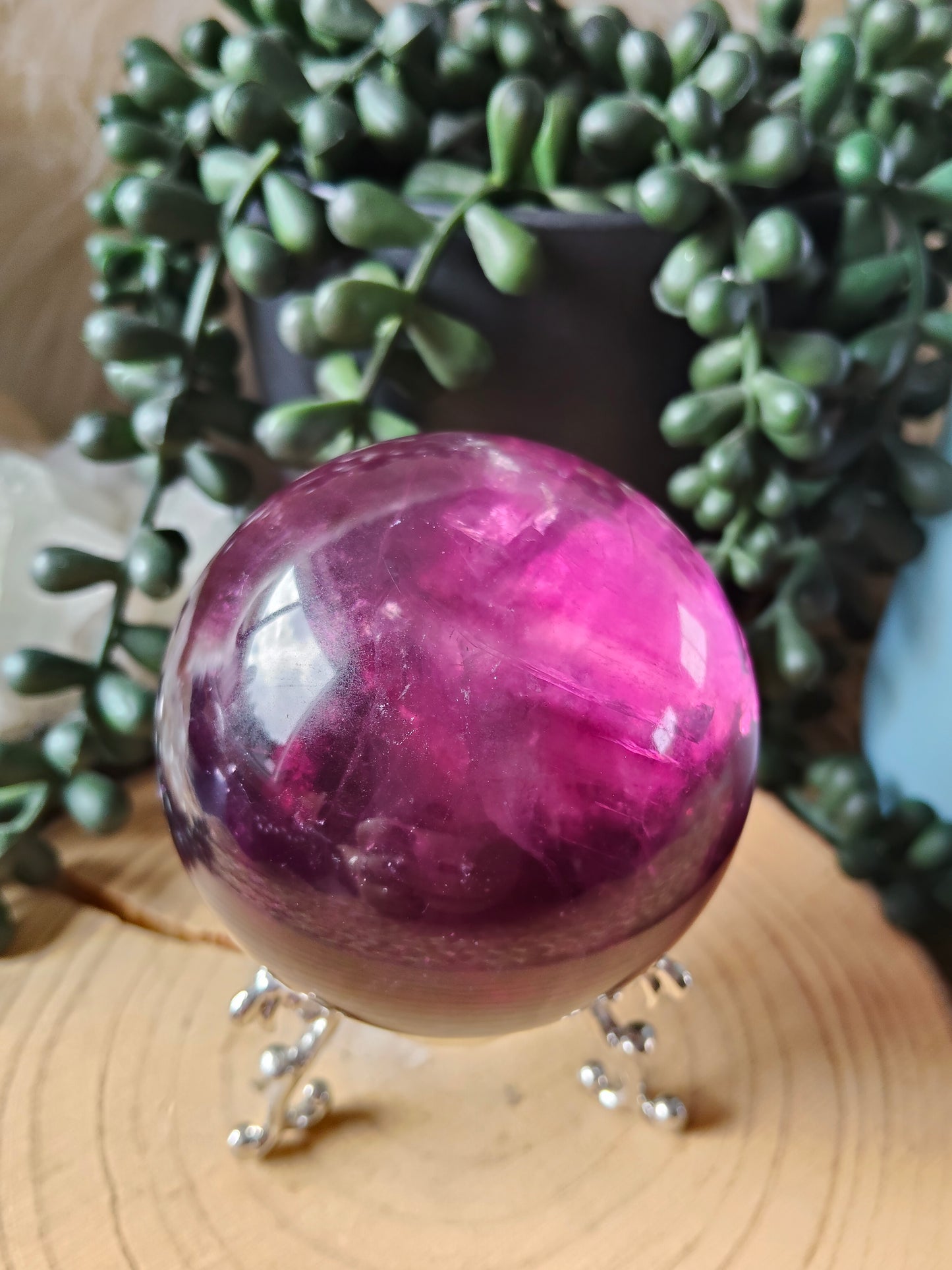 Gorgeous Purple/Pink Fluorite Spheres