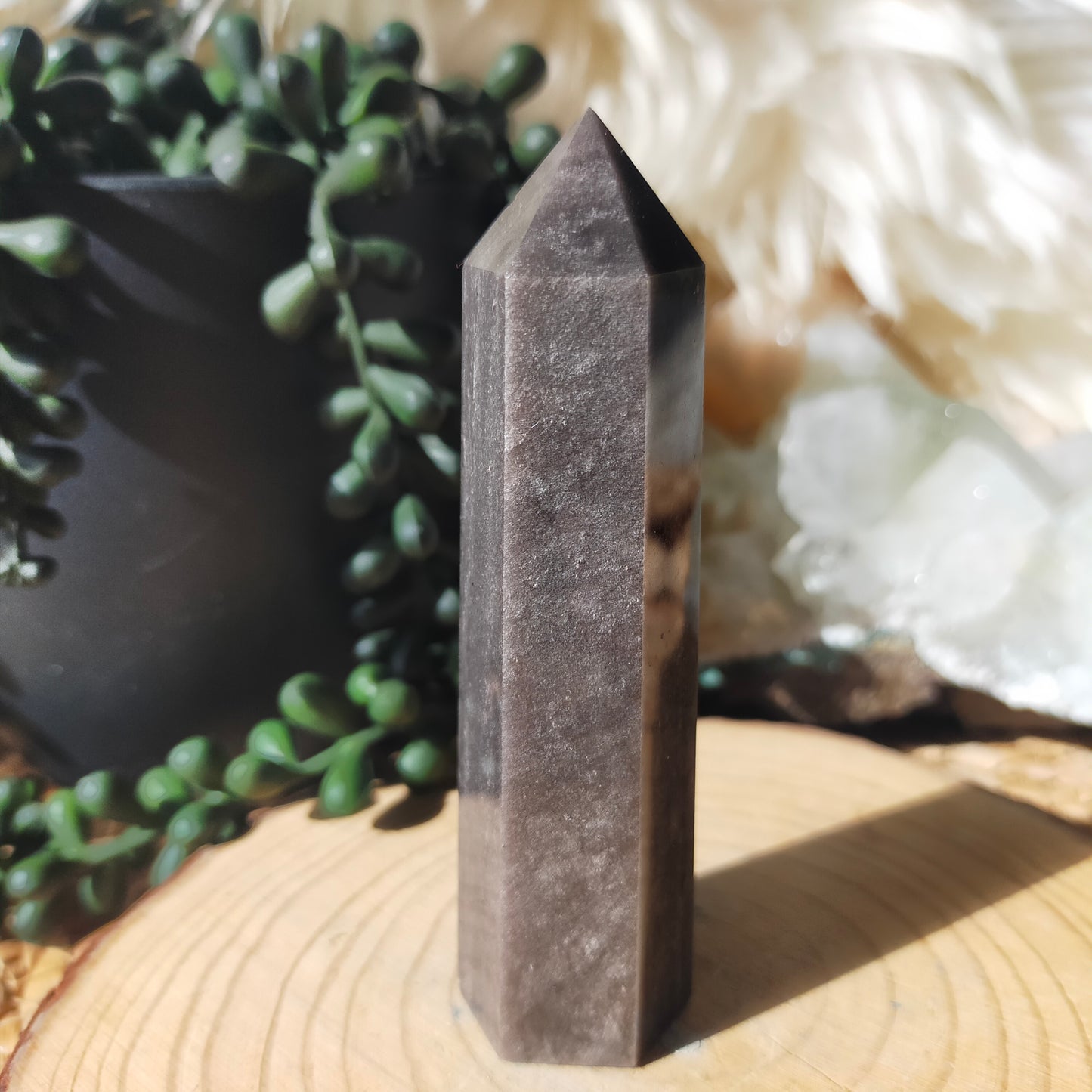 Silver Sheen Obsidian Points