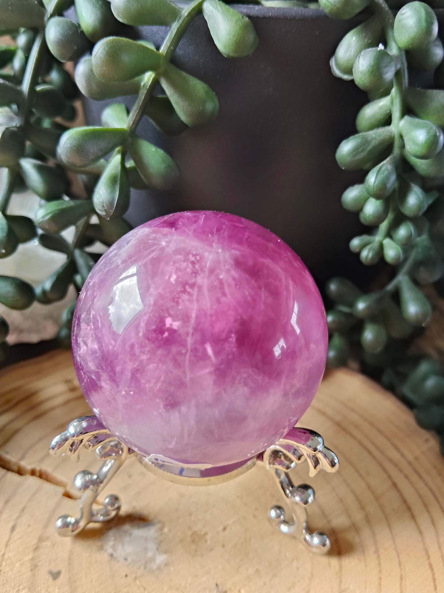 Gorgeous Purple/Pink Fluorite Spheres