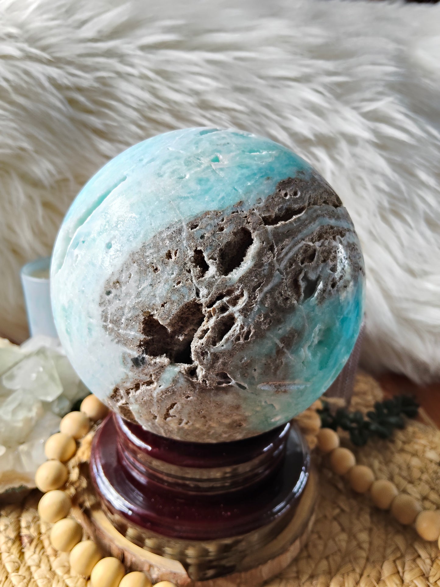 Large Hemimorphite Sphere