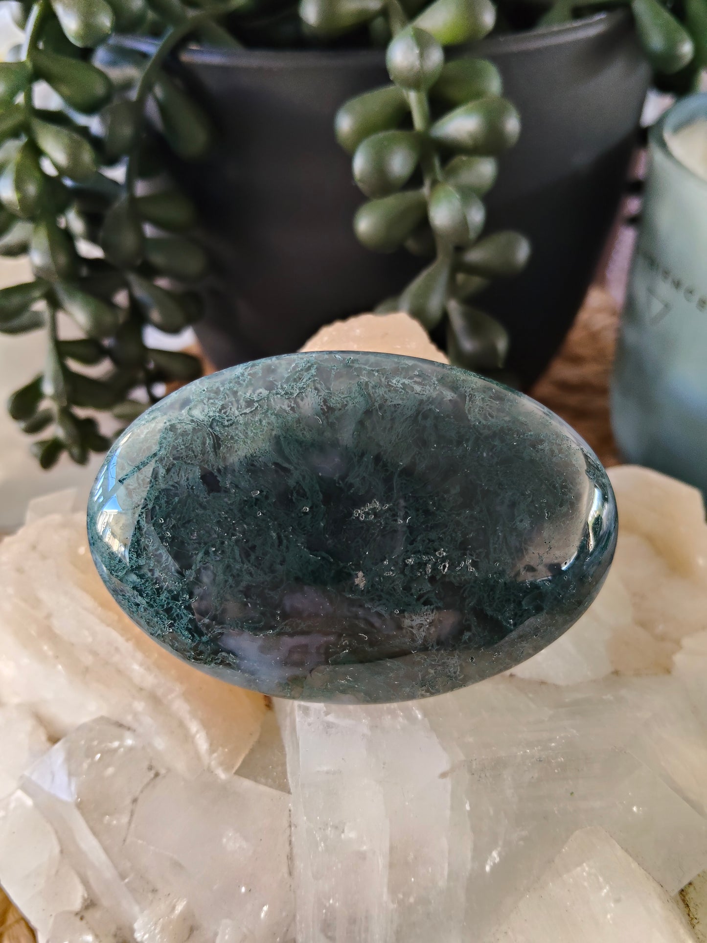 Moss Agate Palmstone