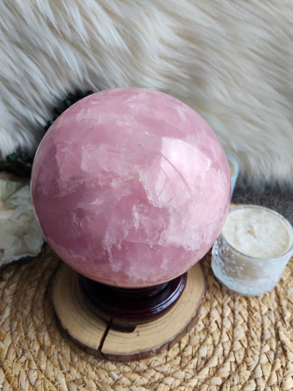 Large Rose Quartz Sphere