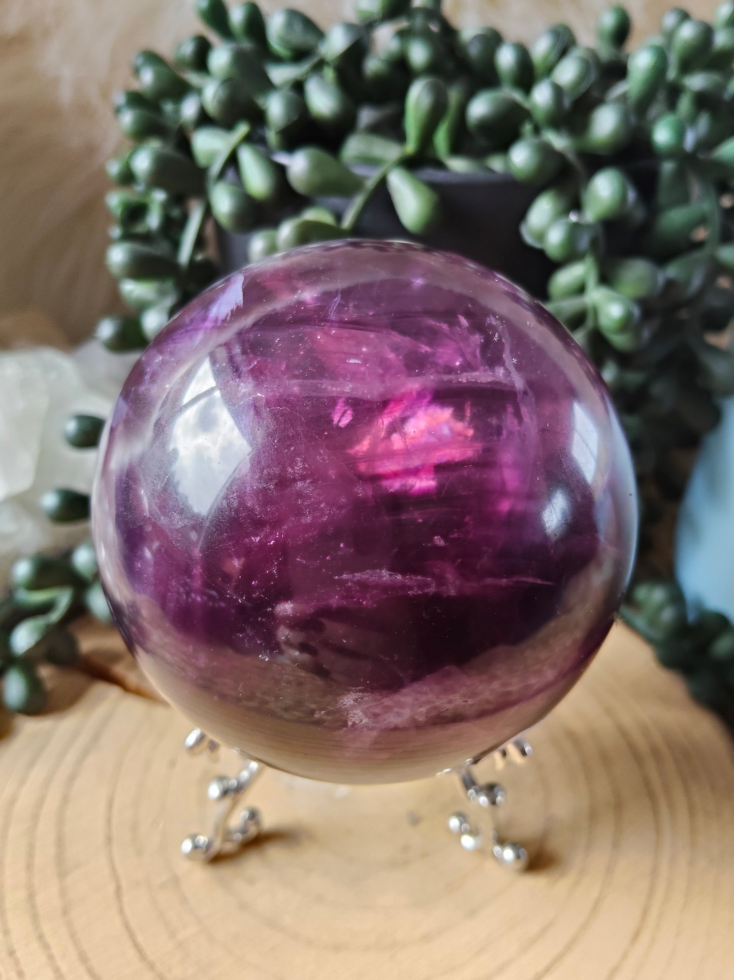 Gorgeous Purple/Pink Fluorite Spheres
