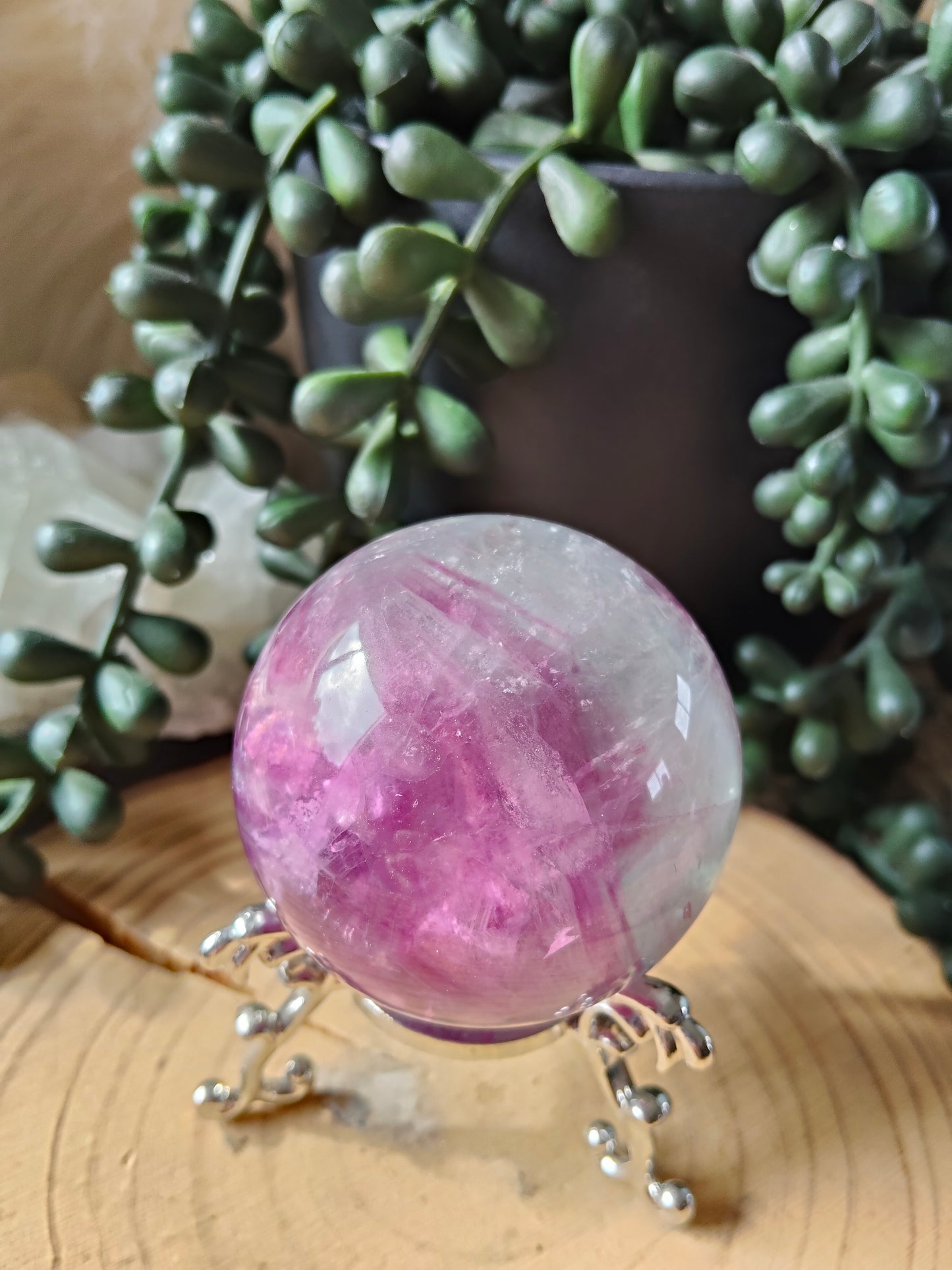 Gorgeous Purple/Pink Fluorite Spheres