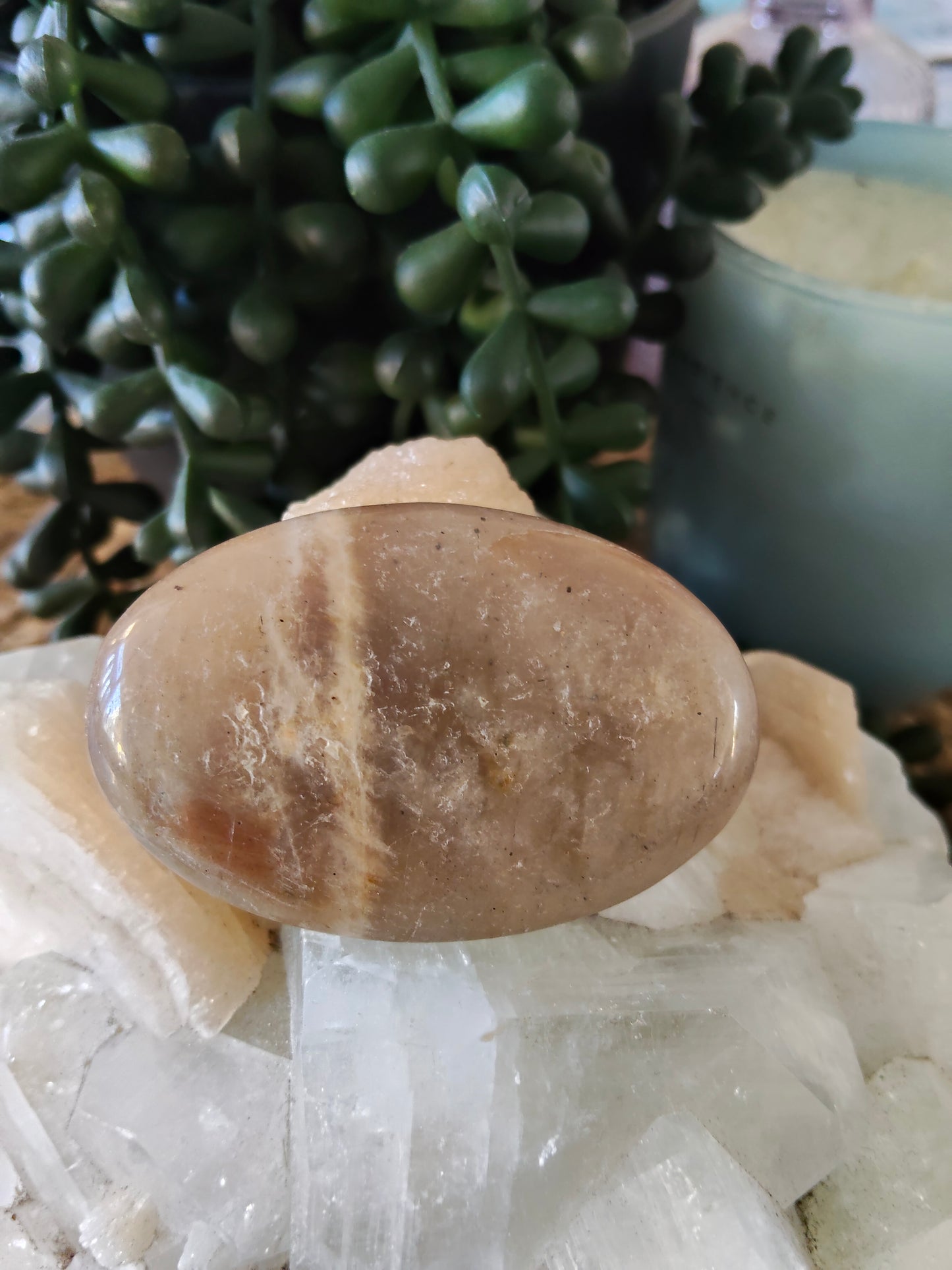 Peach Moonstone Palmstones
