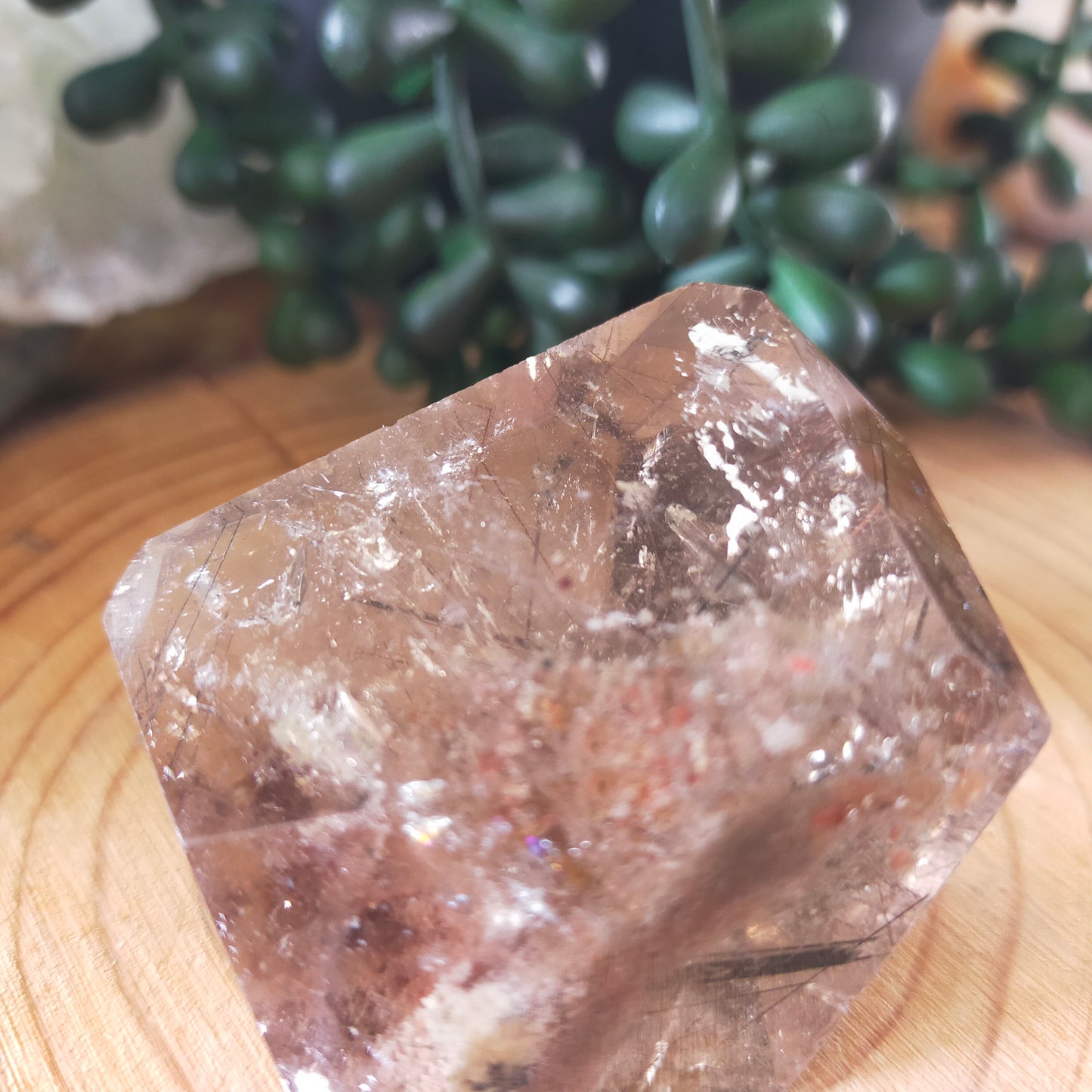 Garden Quartz Freeform with Rutile