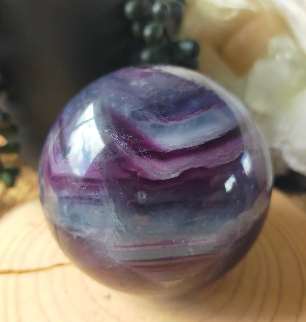 Rainbow Fluorite Sphere