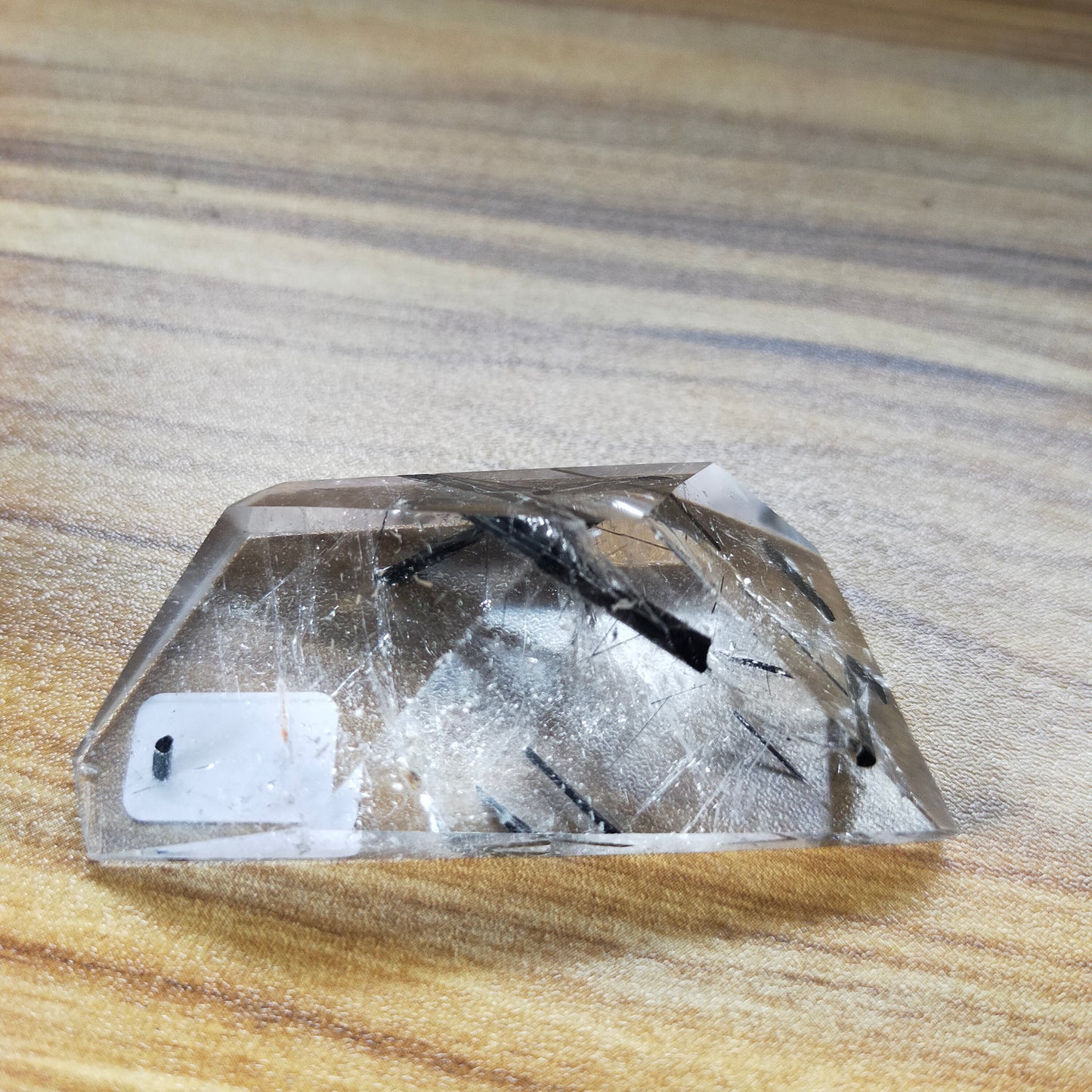 Black Tourmaline in Quartz Freeform