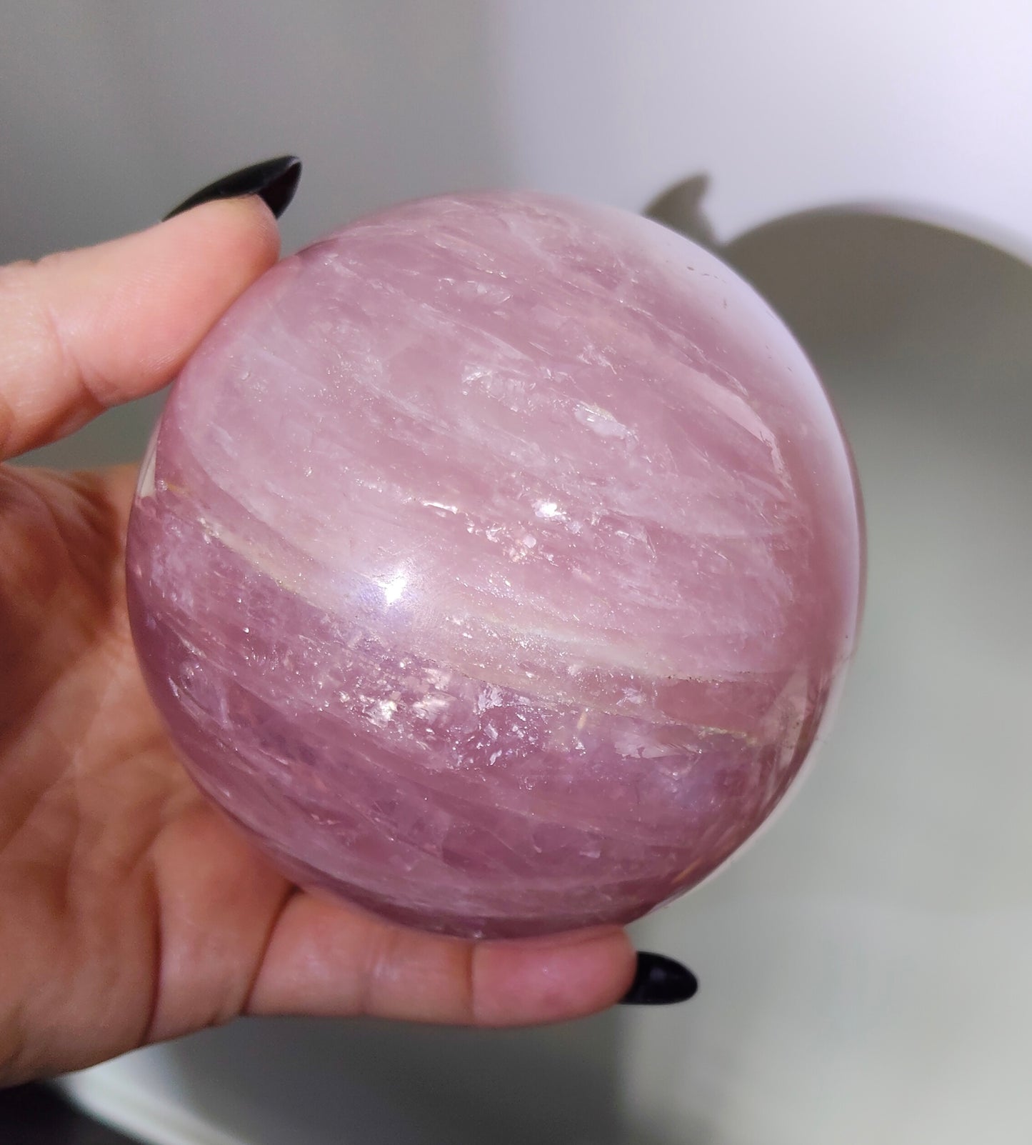 Asterism Rose Quartz Sphere