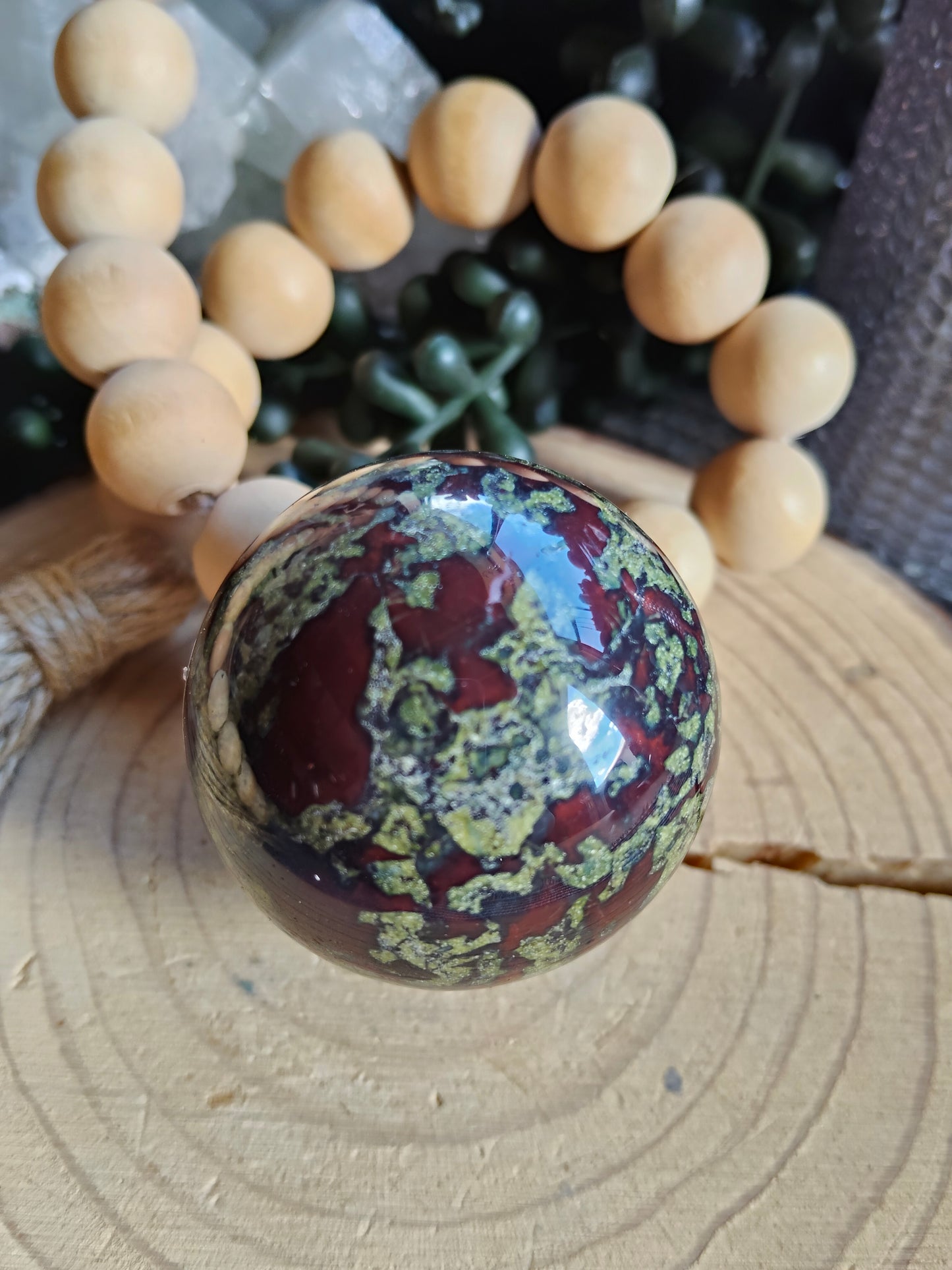 Dragon Blood Stone Sphere