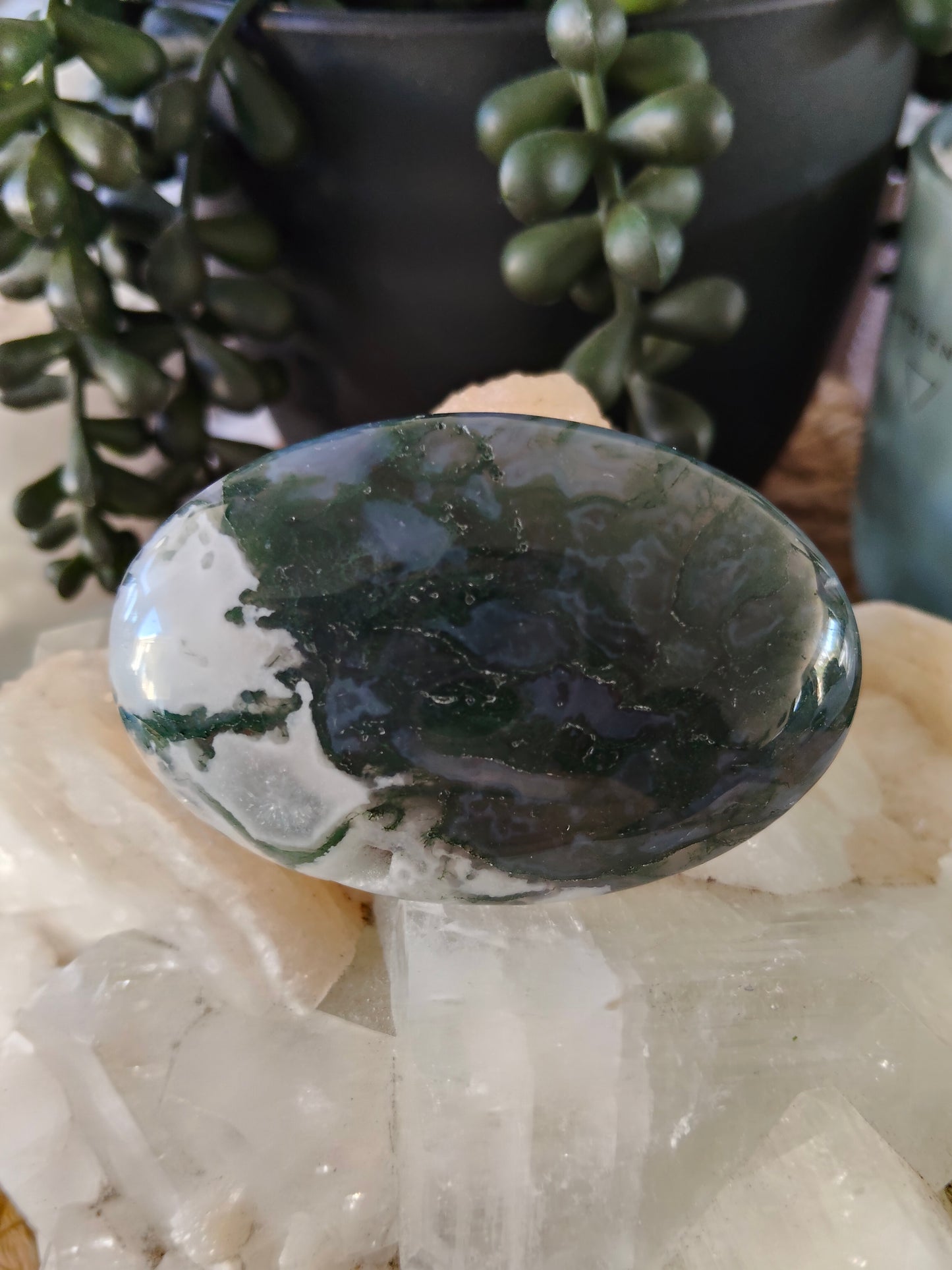 Moss Agate Palmstone