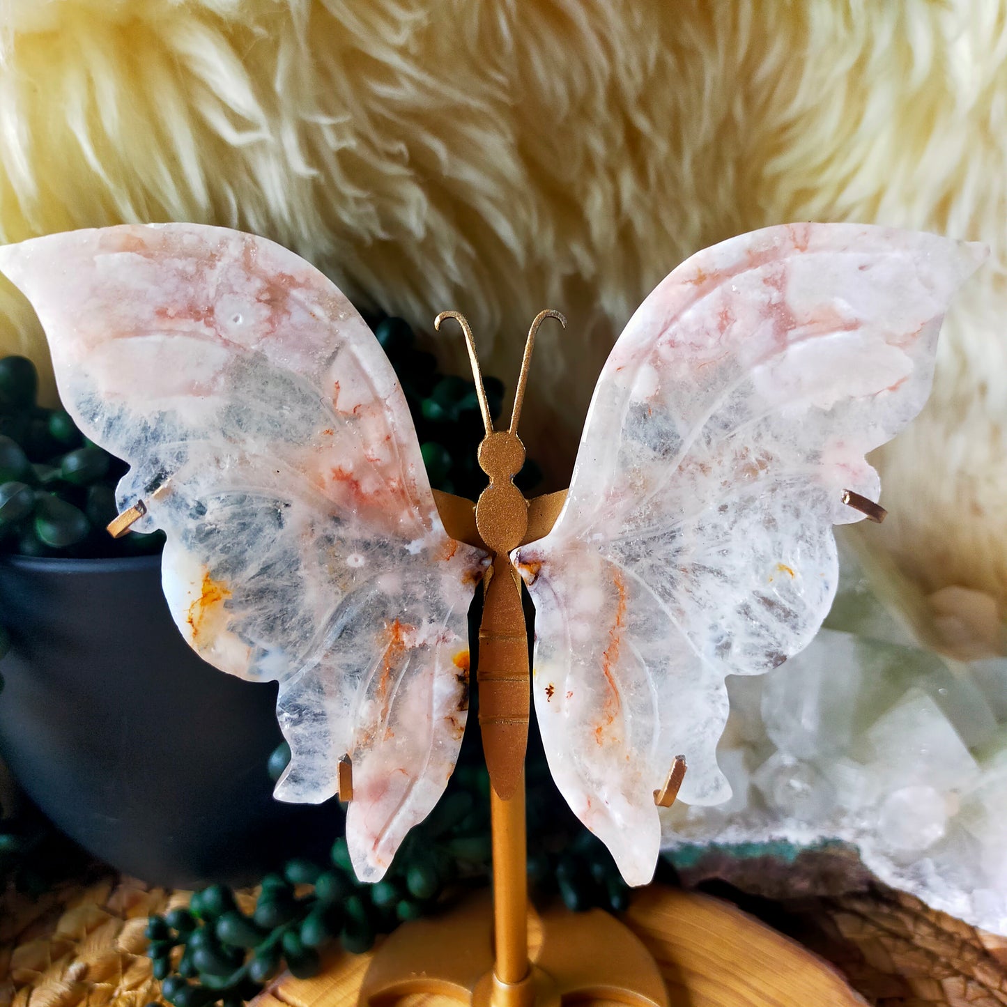 Flower Agate Butterfly Wings