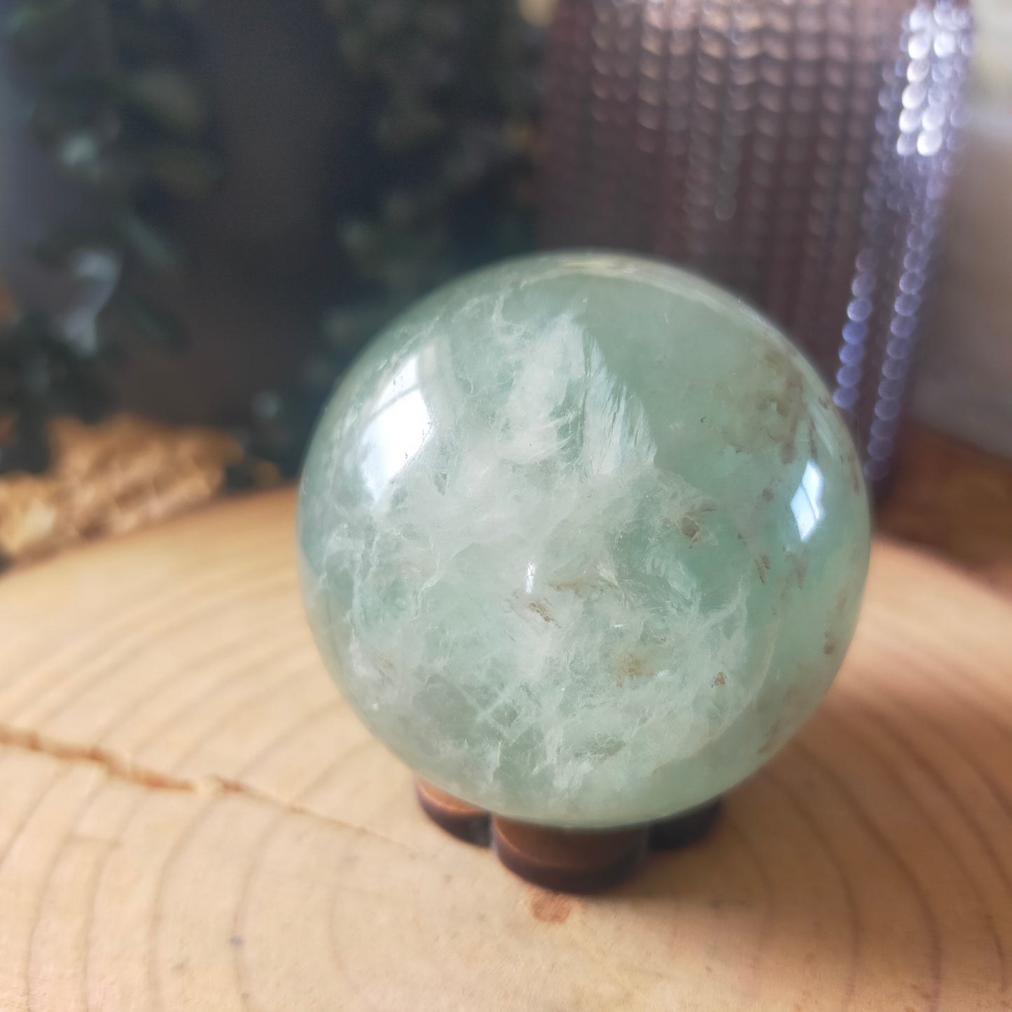 Green Fluorite Sphere
