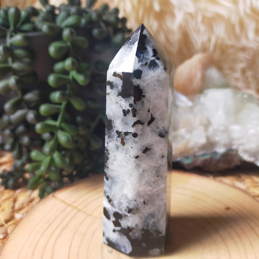 Rainbow Moonstone Point