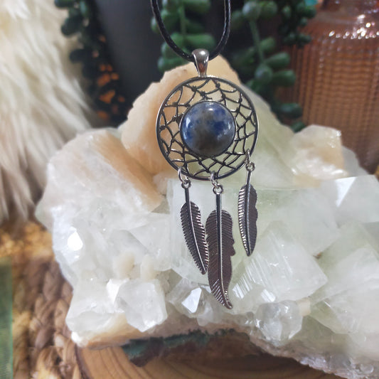 Sodalite Dream Catcher Necklace
