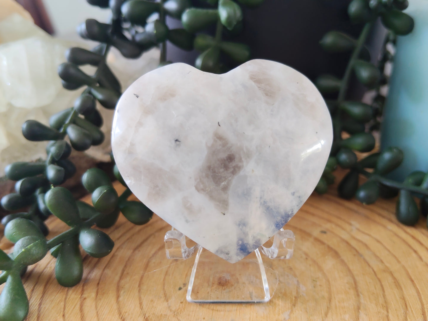 Rainbow Moonstone Hearts