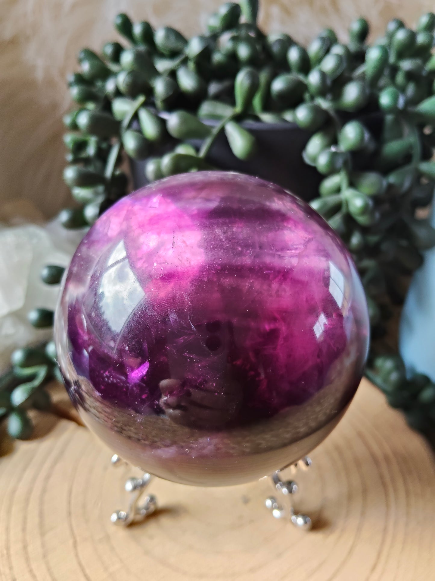 Gorgeous Purple/Pink Fluorite Spheres