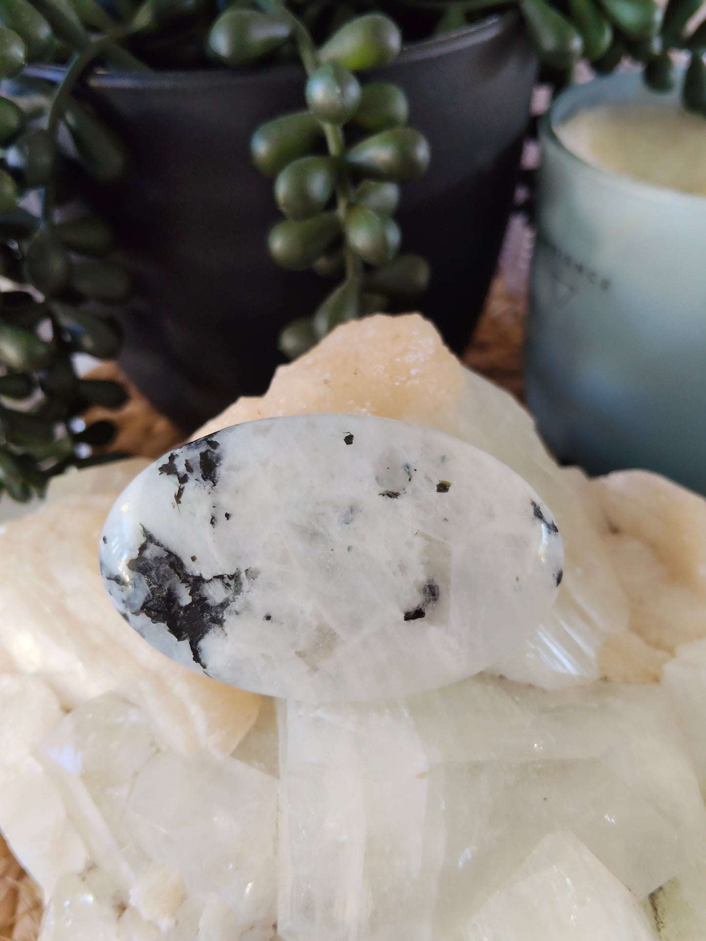 Rainbow Moonstone Palmstones