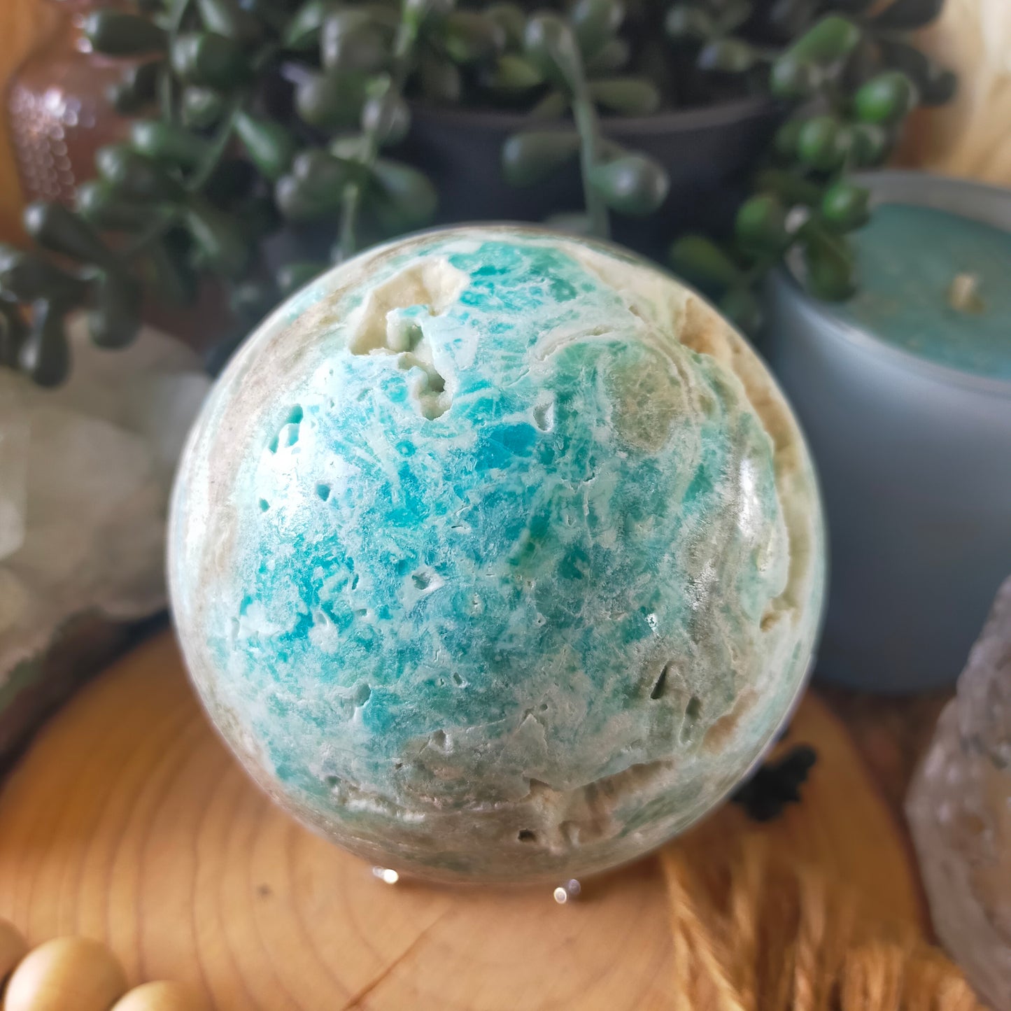 Hemimorphite Sphere