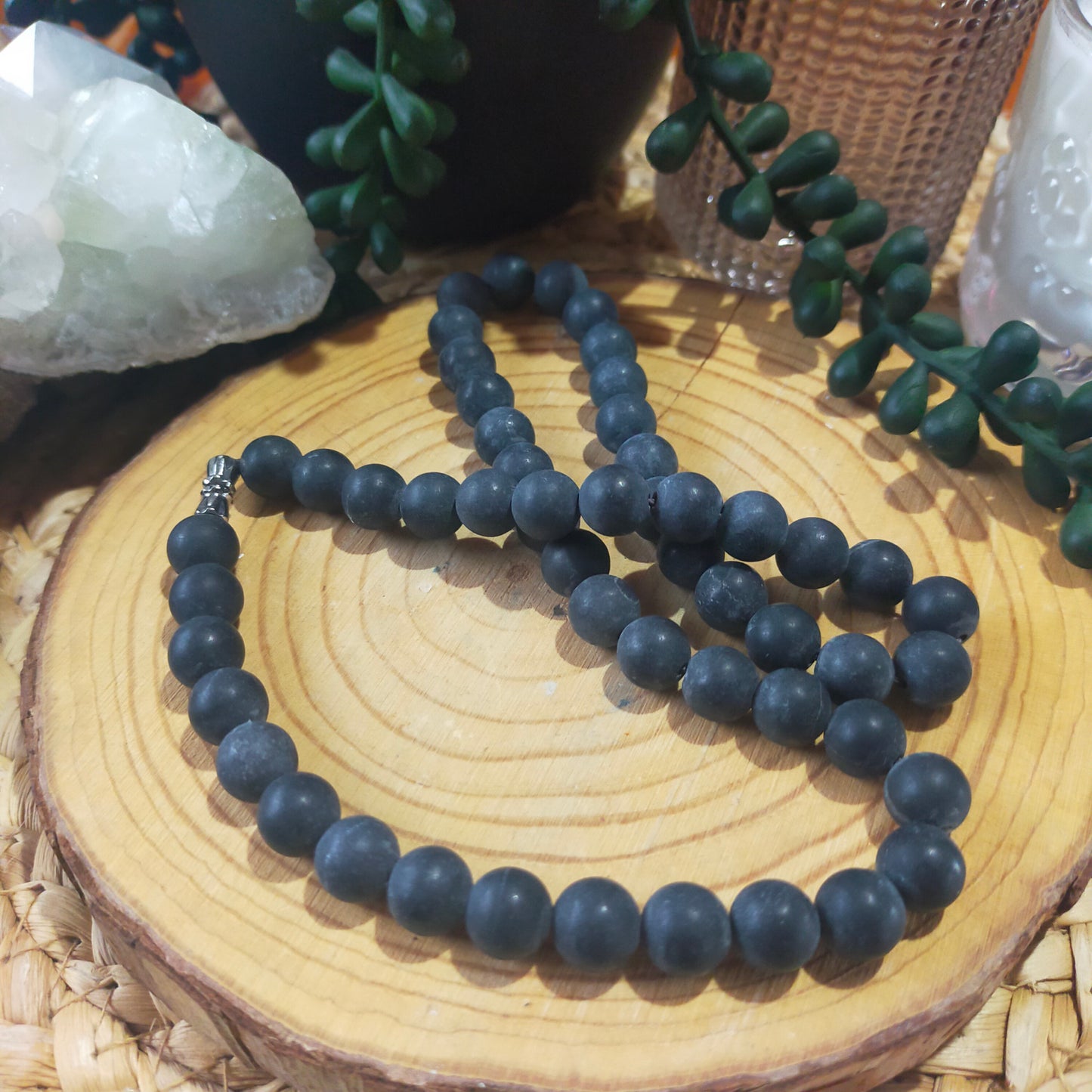 Shungite Bead Necklace