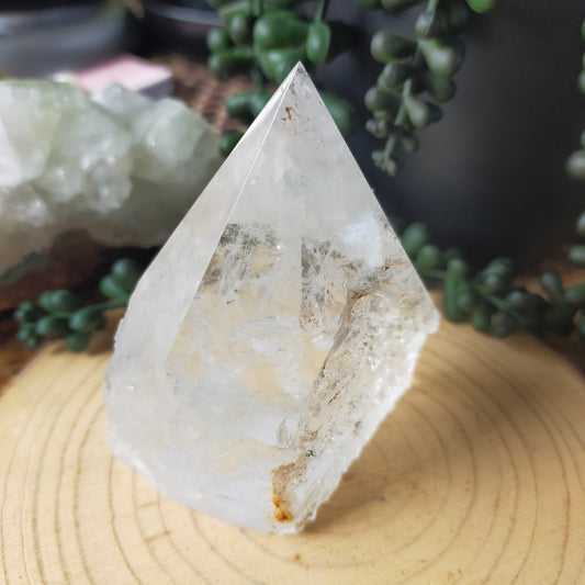 Clear Quartz Cut Base Point