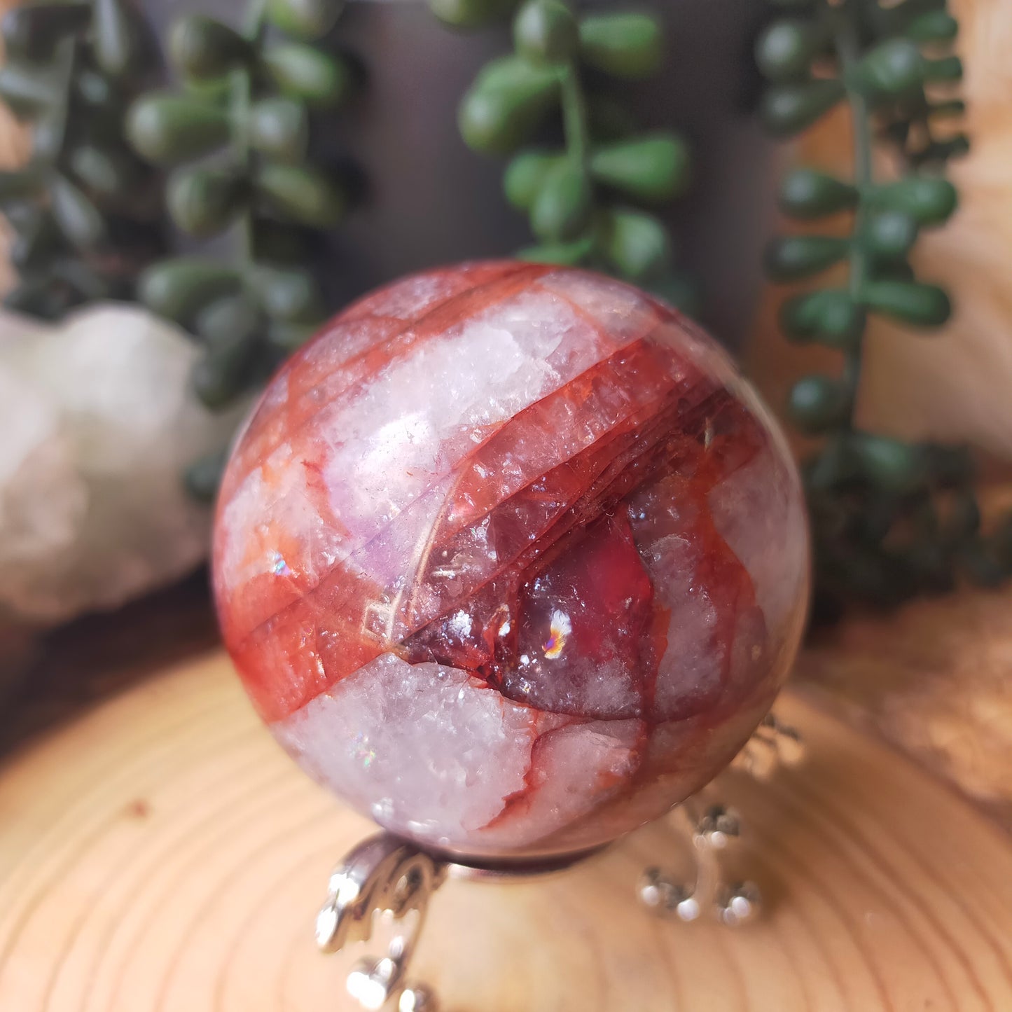 Fire Quartz Sphere