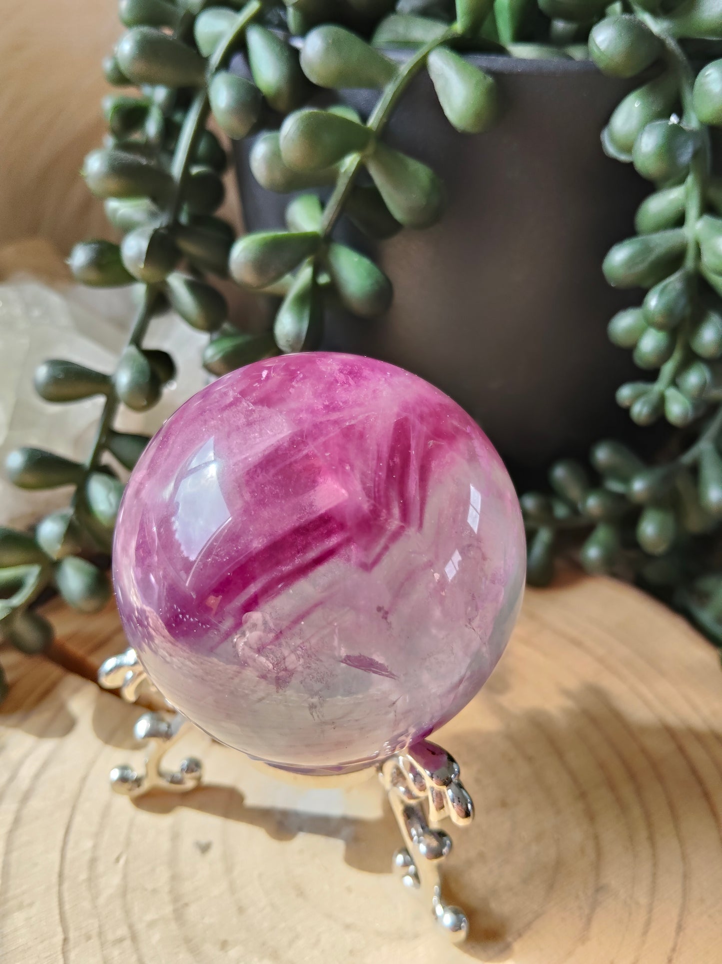Gorgeous Purple/Pink Fluorite Spheres