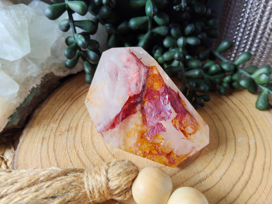 Rose/Fire and Golden Healer Quartz Freeform