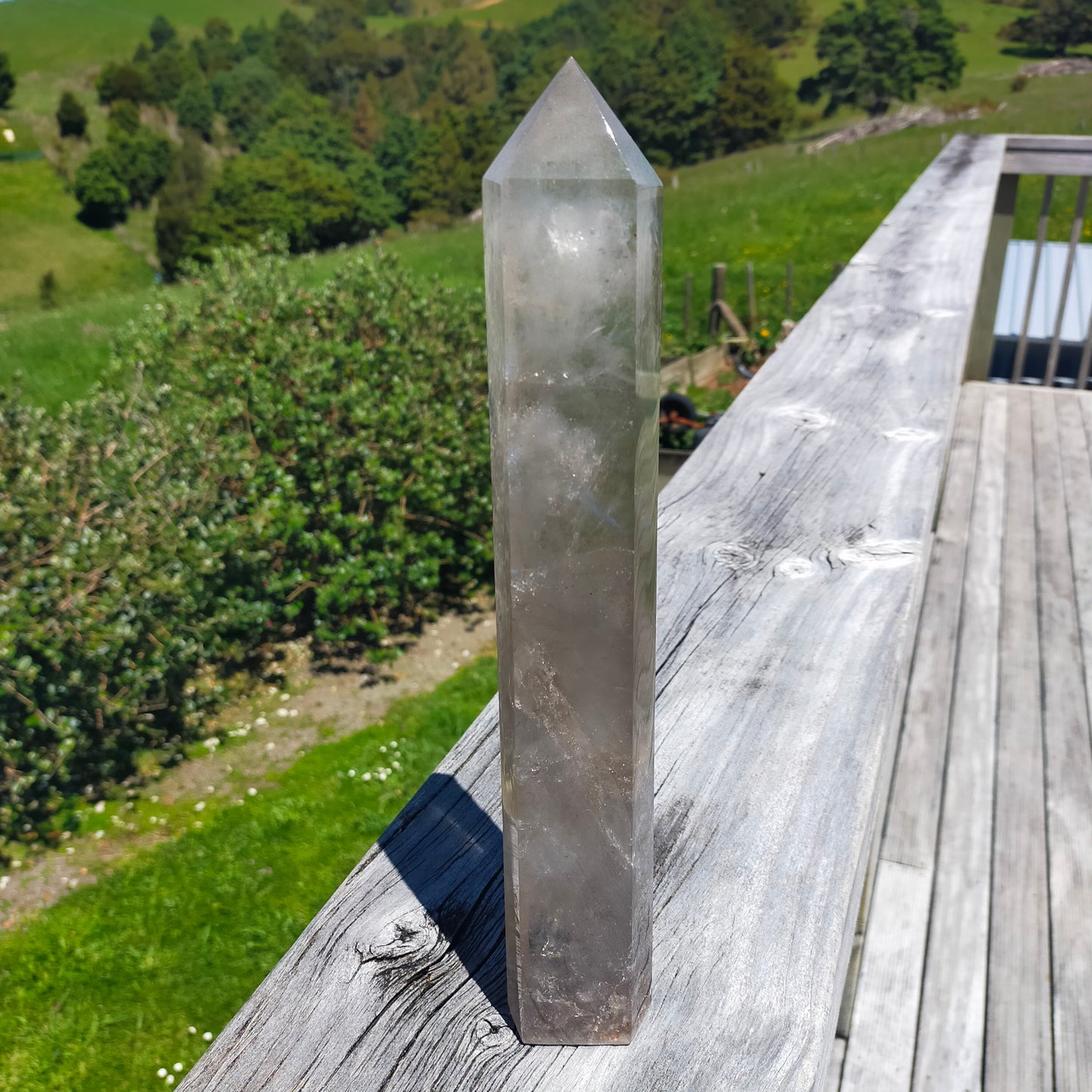 Large Smokey Quartz Tower