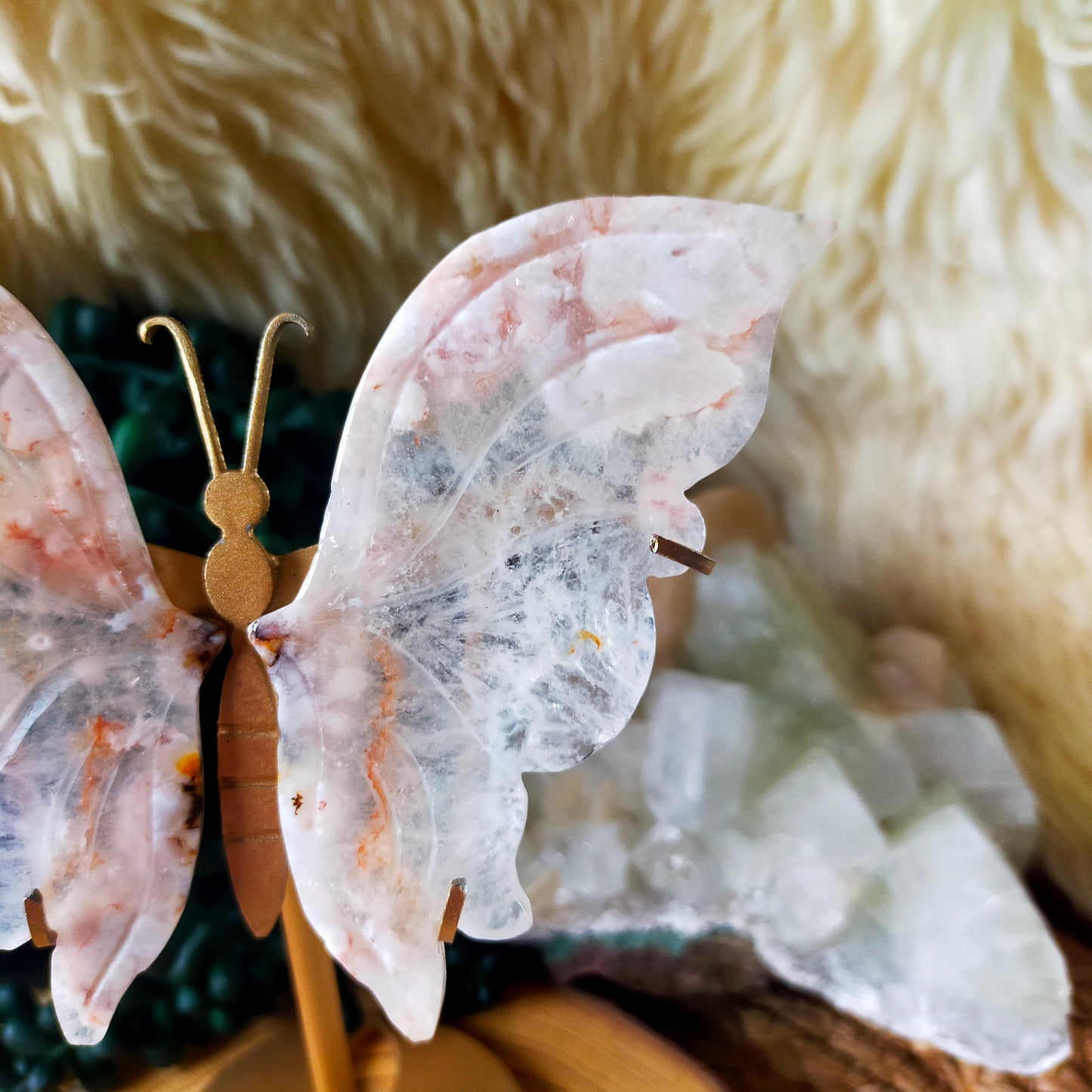 Flower Agate Butterfly Wings