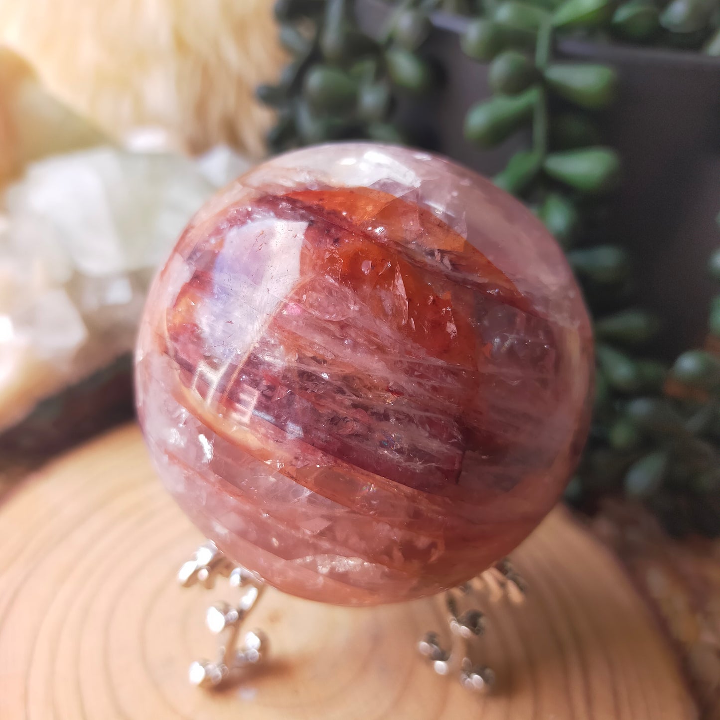 Fire Quartz Sphere